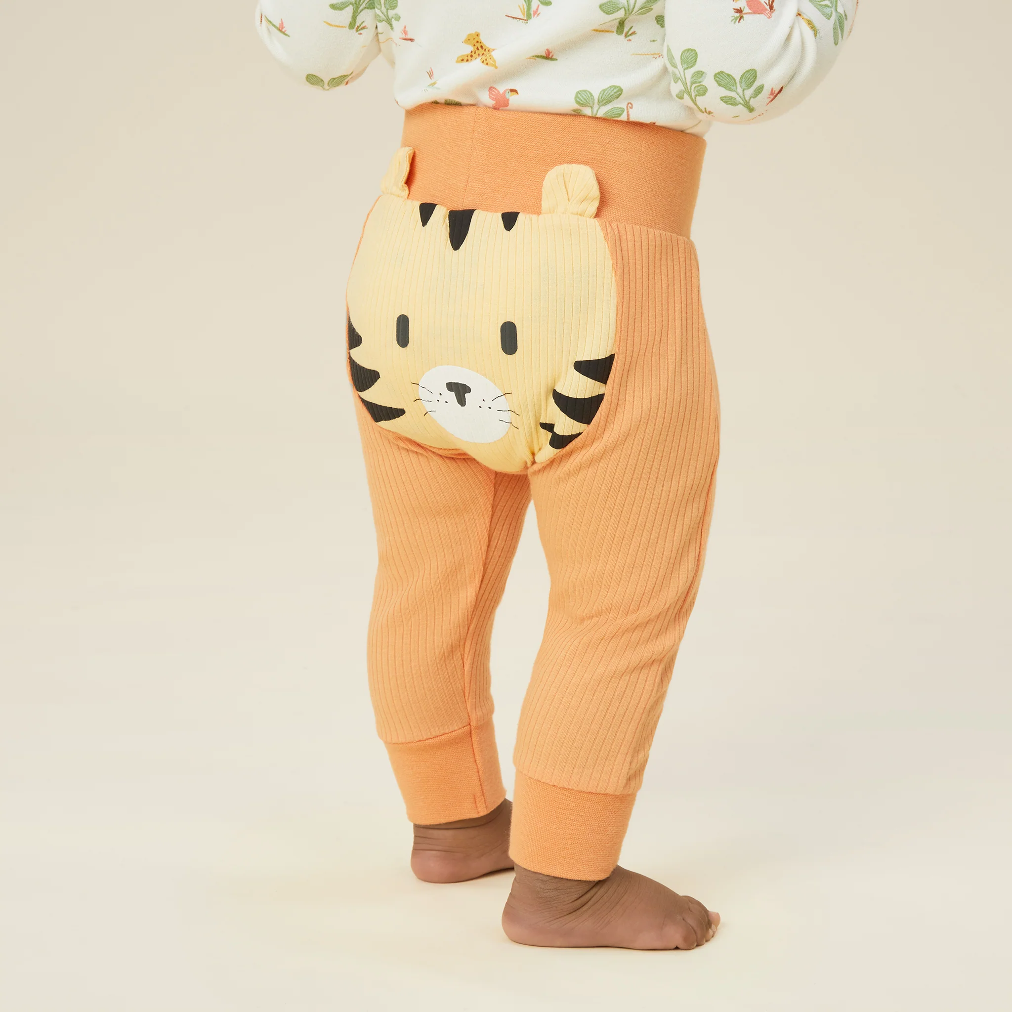 Tiger Ribbed Joggers - Image 2