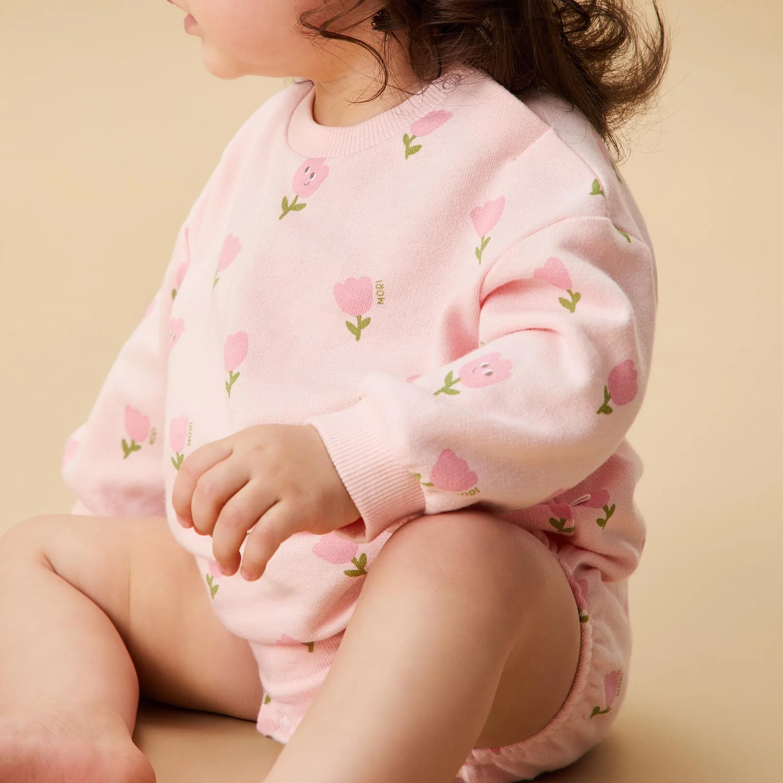 Tiny Tulips Sweatshirt Bodysuit