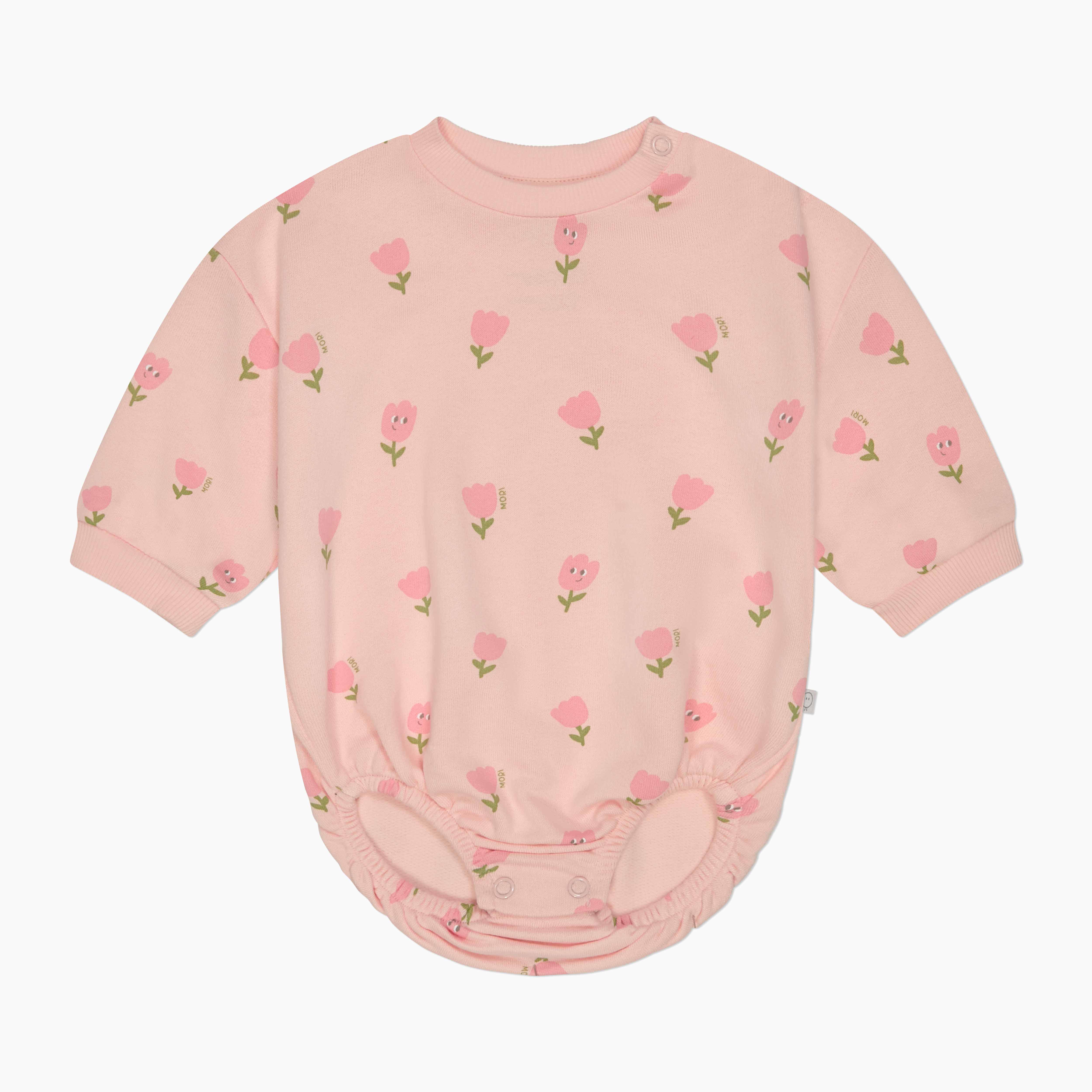 Tiny Tulips Sweatshirt Bodysuit - Image 3