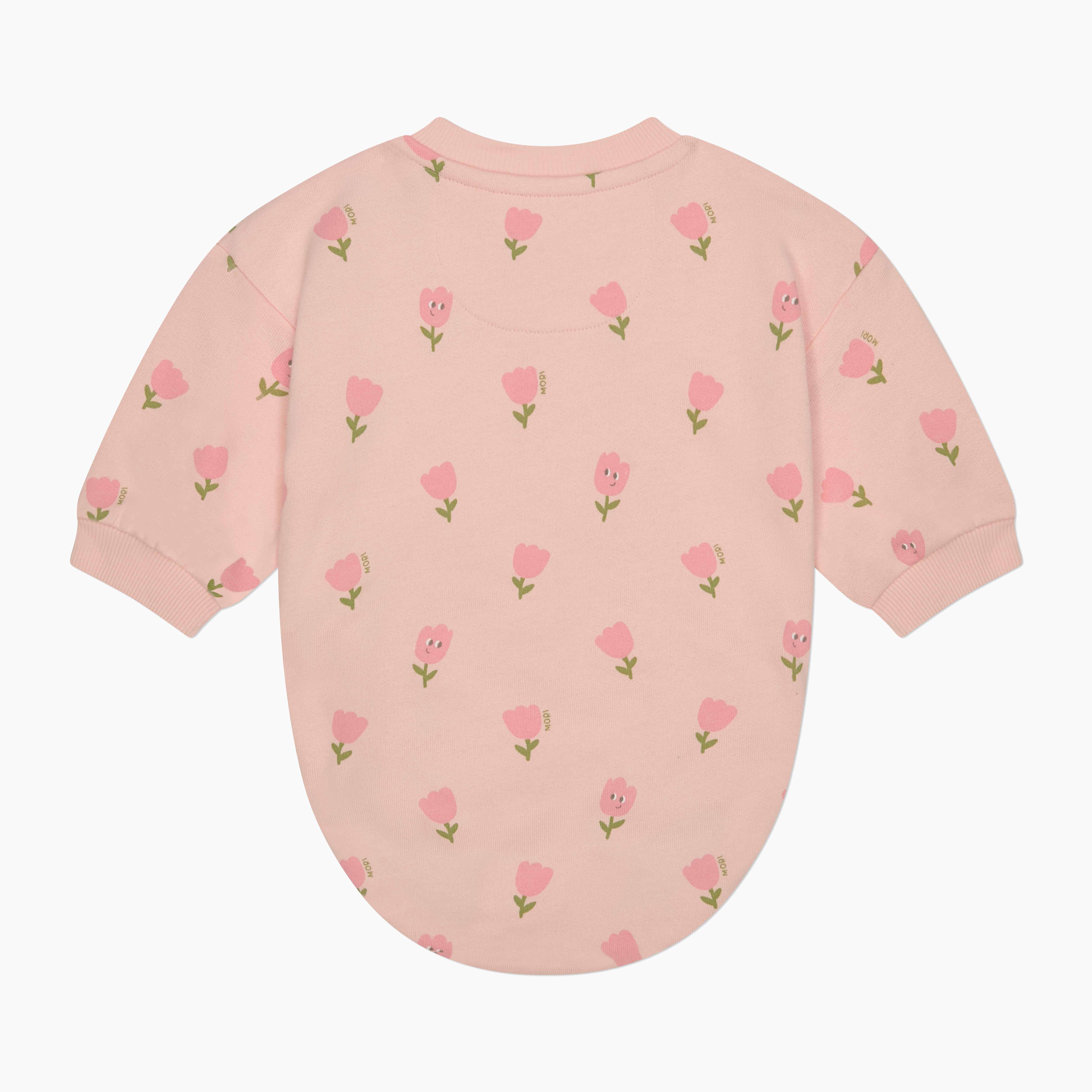 Tiny Tulips Sweatshirt Bodysuit - Image 4