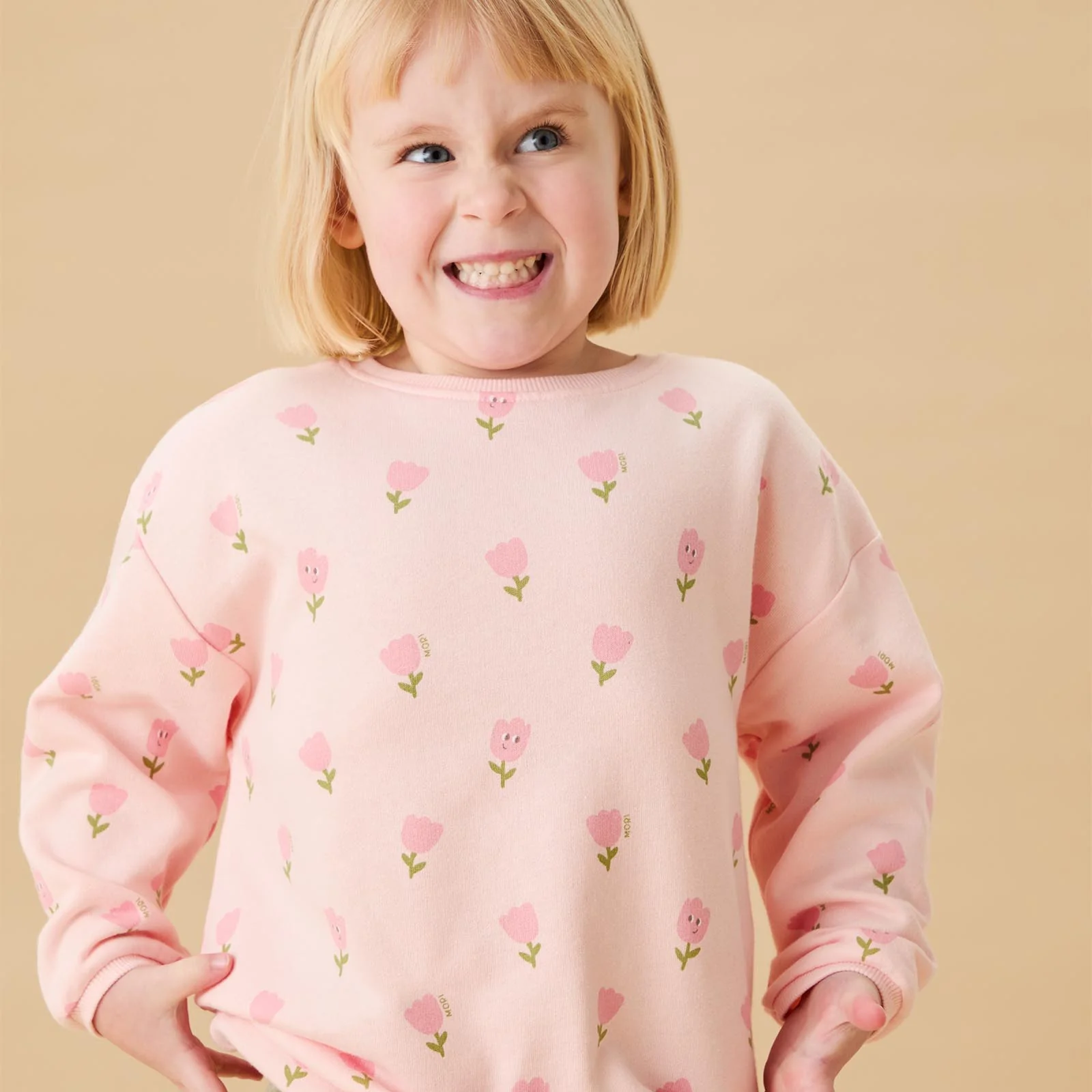 Tiny Tulips Oversized Sweatshirt