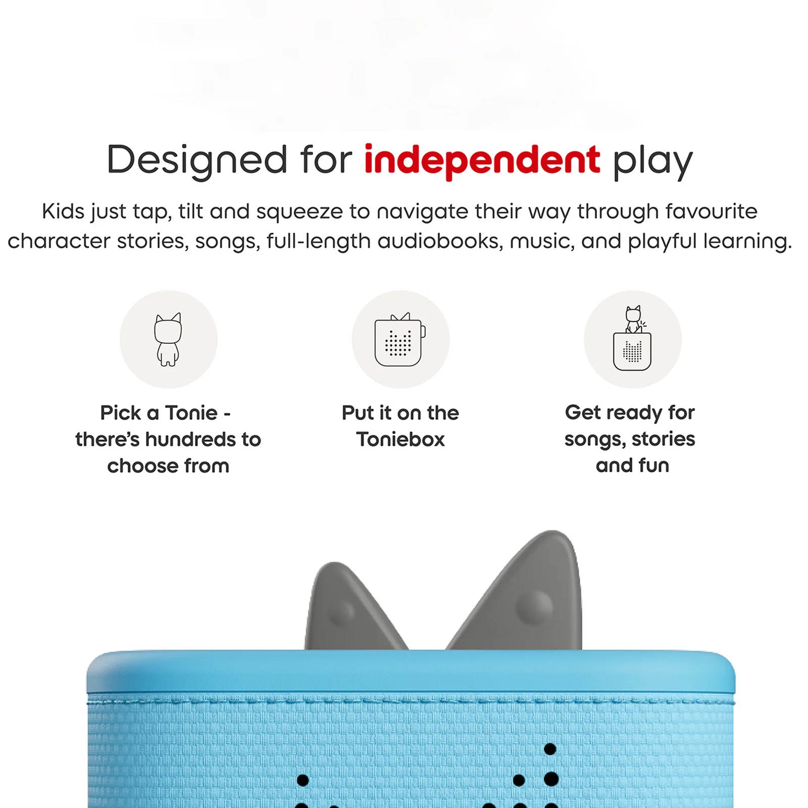 Tonies Toniebox 2 Starter Set with Creative Tonie - Sky Blue - Image 4