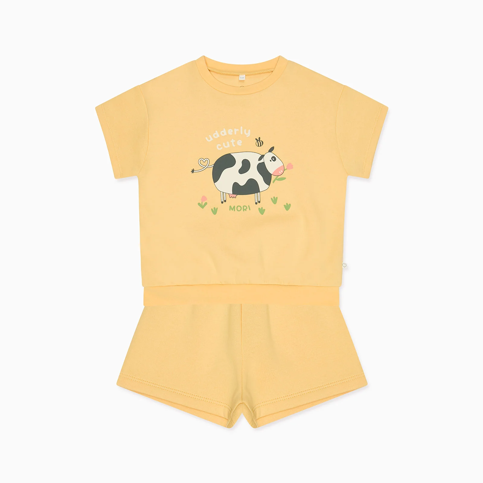 Udderly Cute Short Sleeve Sweatshirt & Shorts Outfit - Image 5