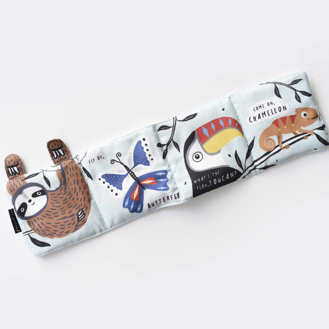 Wee Gallery Sloth Soft Cloth Book - Image 2