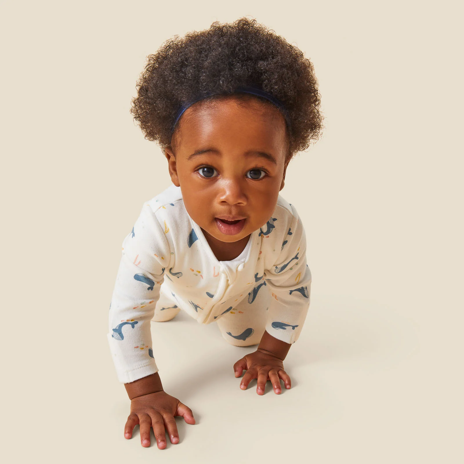 Whale Print Clever Zip Sleepsuit - Image 5