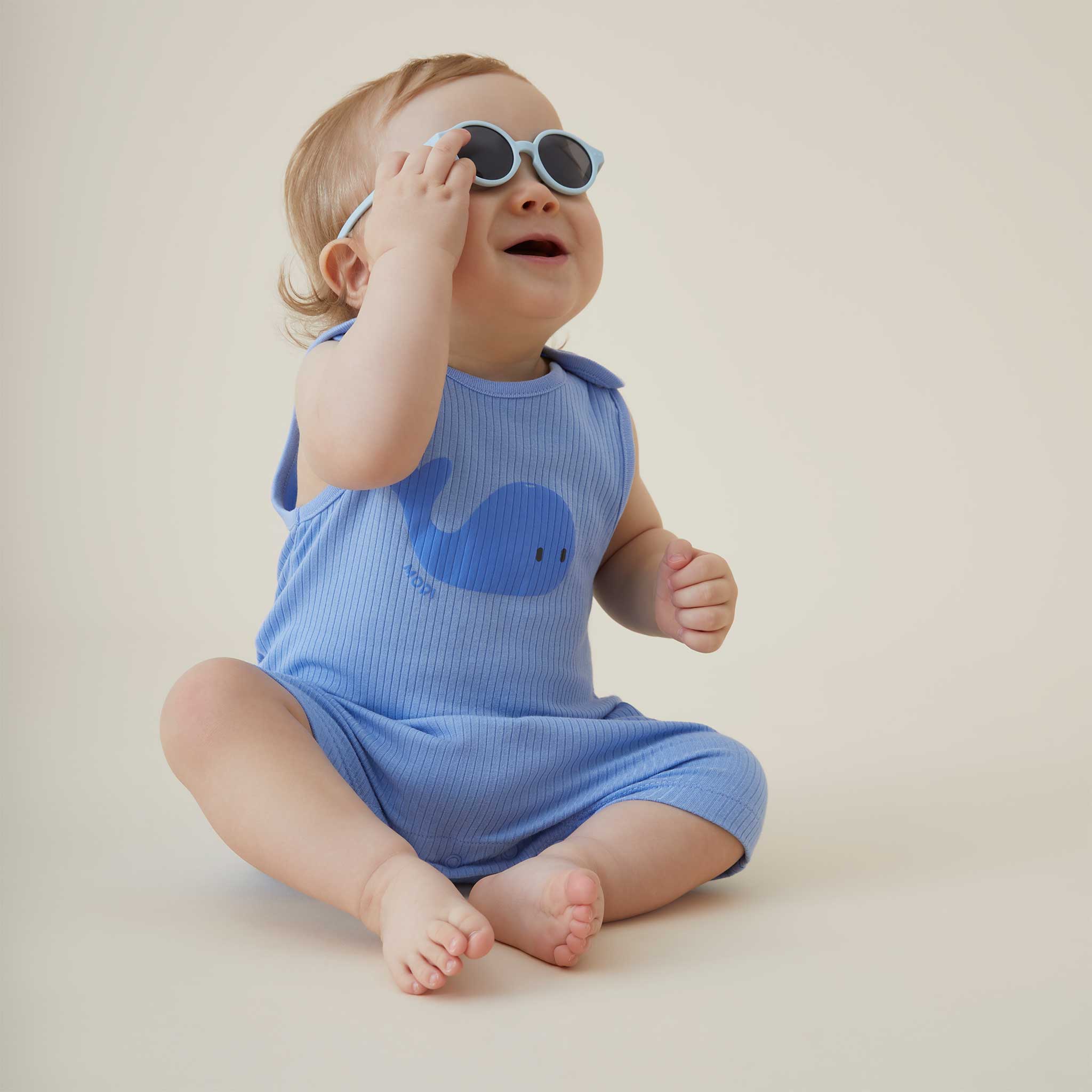 Whale Ribbed Beach Romper - Image 4