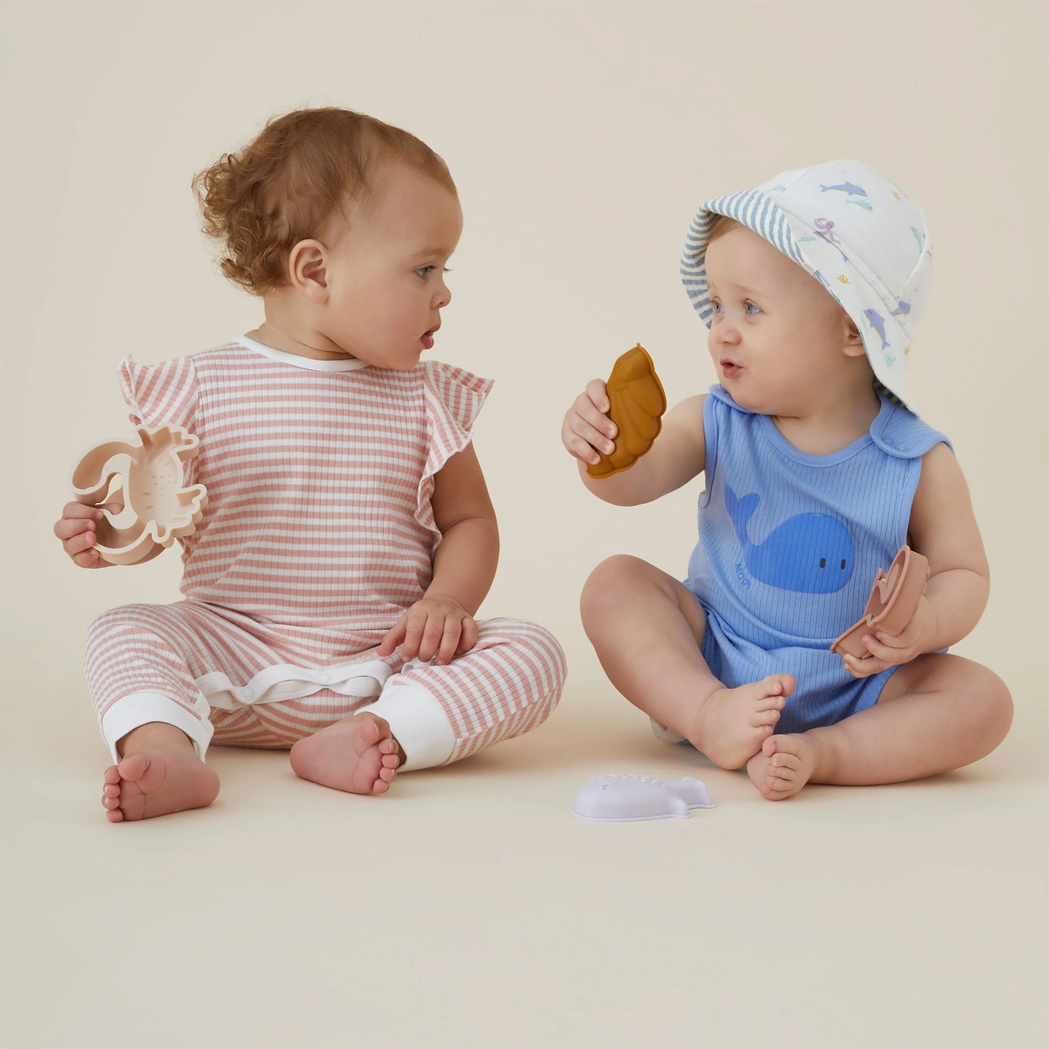 Whale Ribbed Beach Romper - Image 7