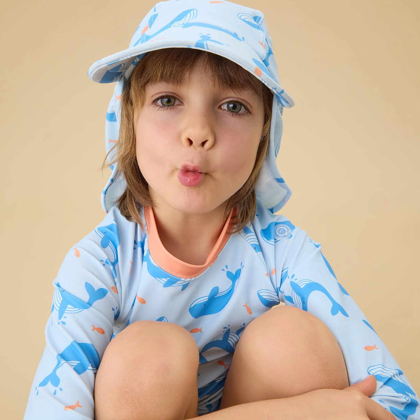 Whale Song Sunsafe Swim Hat