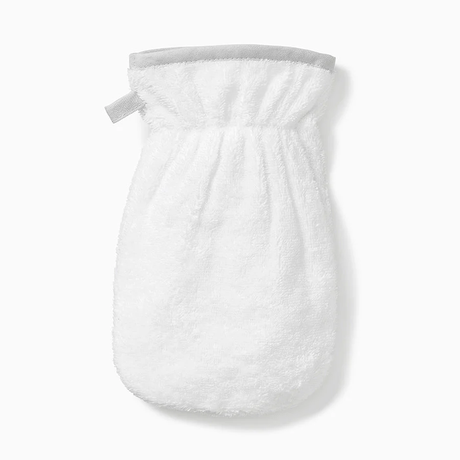 White Bath Mitt