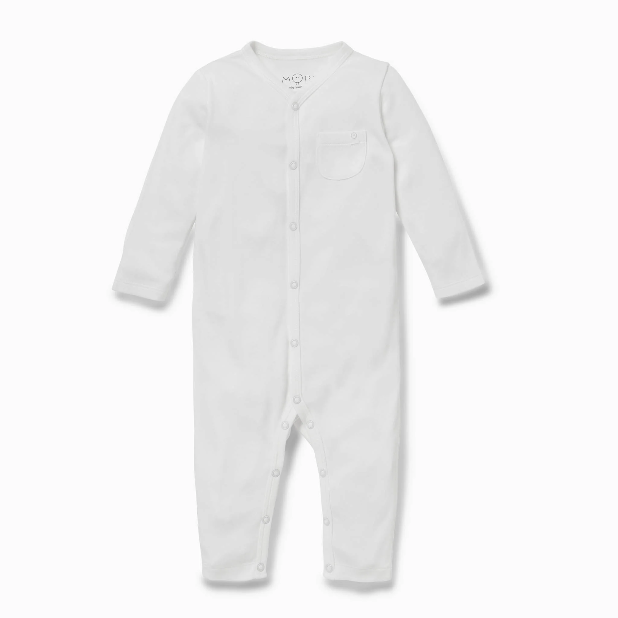 White Front Opening Sleepsuit - Image 2