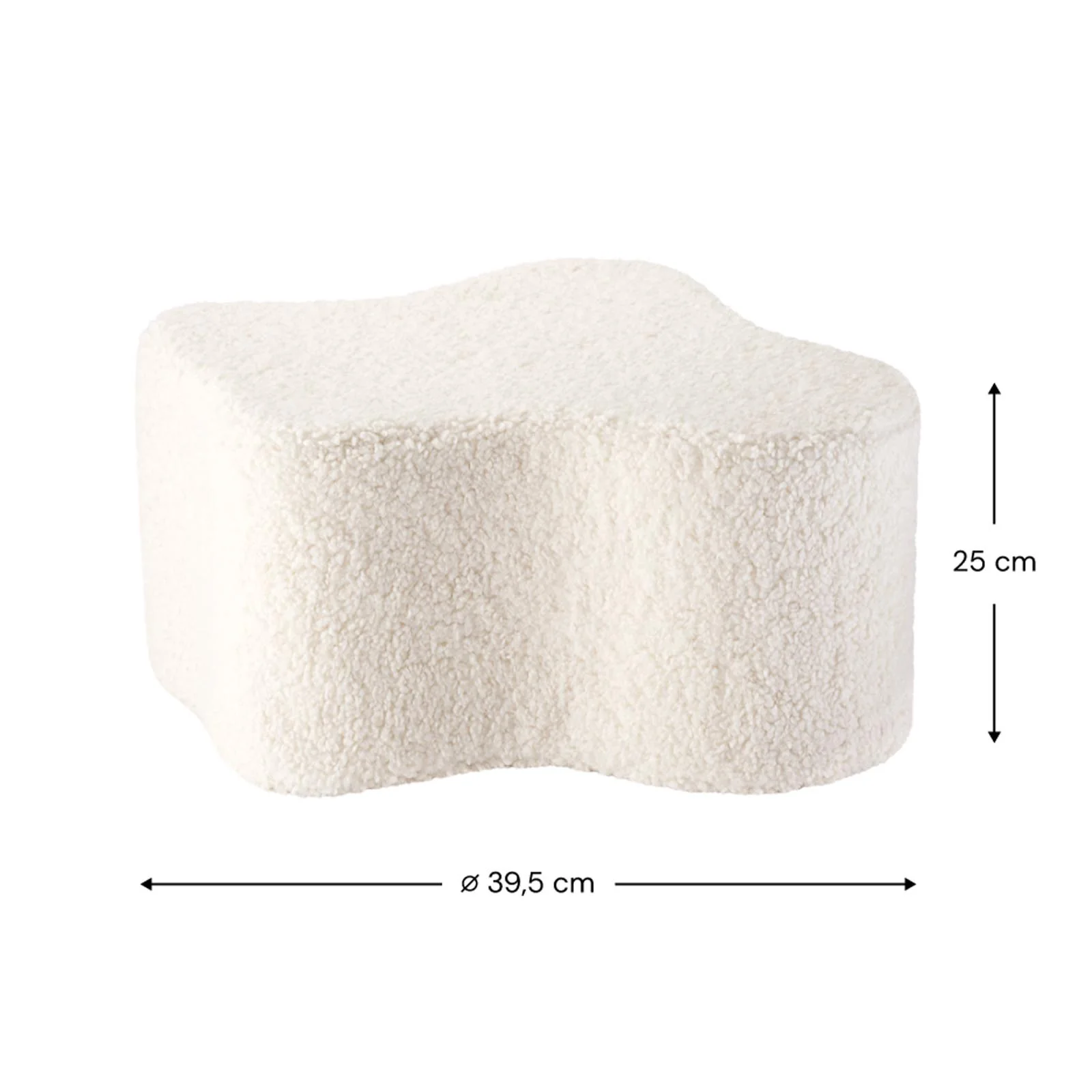Wigiwama Cream White Cloud Pouffe - Image 5