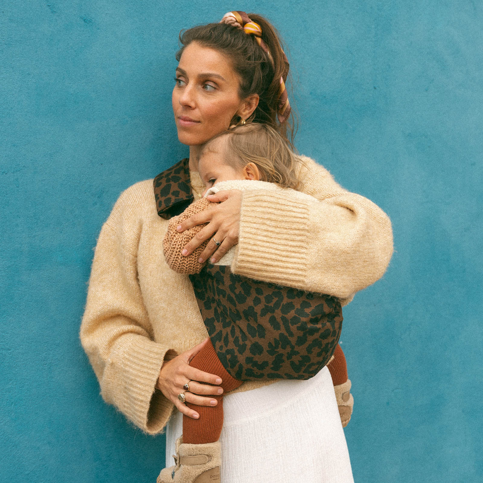 Wildride Leopard Printed Toddler Carrier - Brown - Image 2
