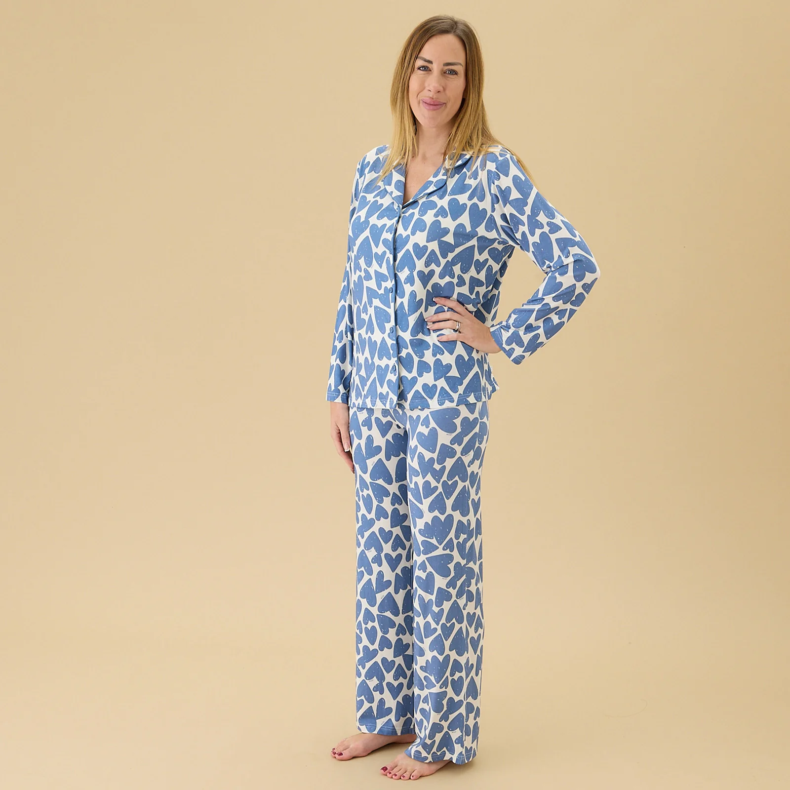 Women's Blue Hearts Pyjamas
