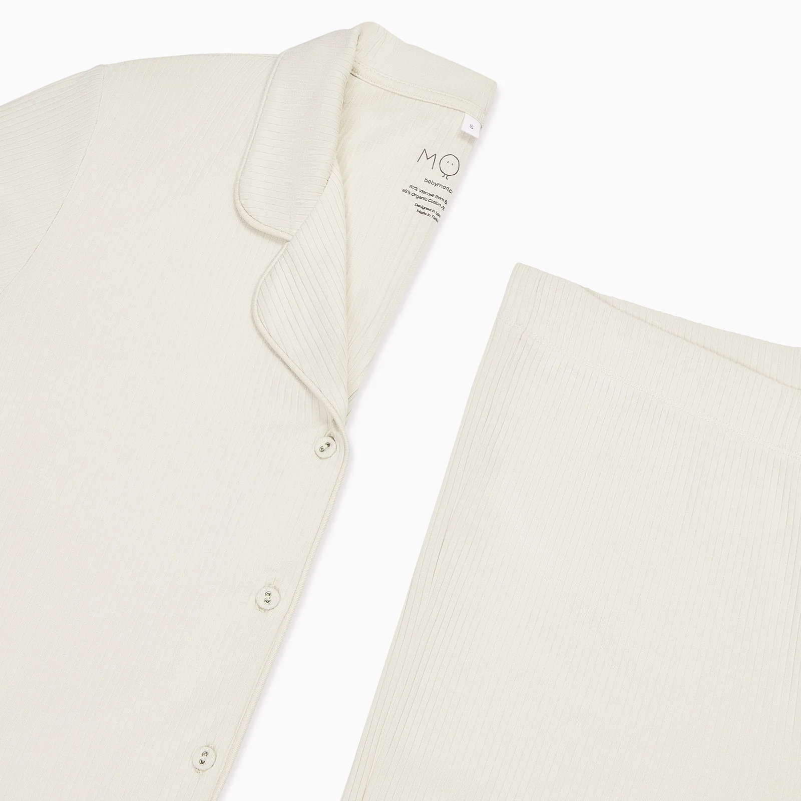 Women's Ribbed Collared Pyjamas - Image 9