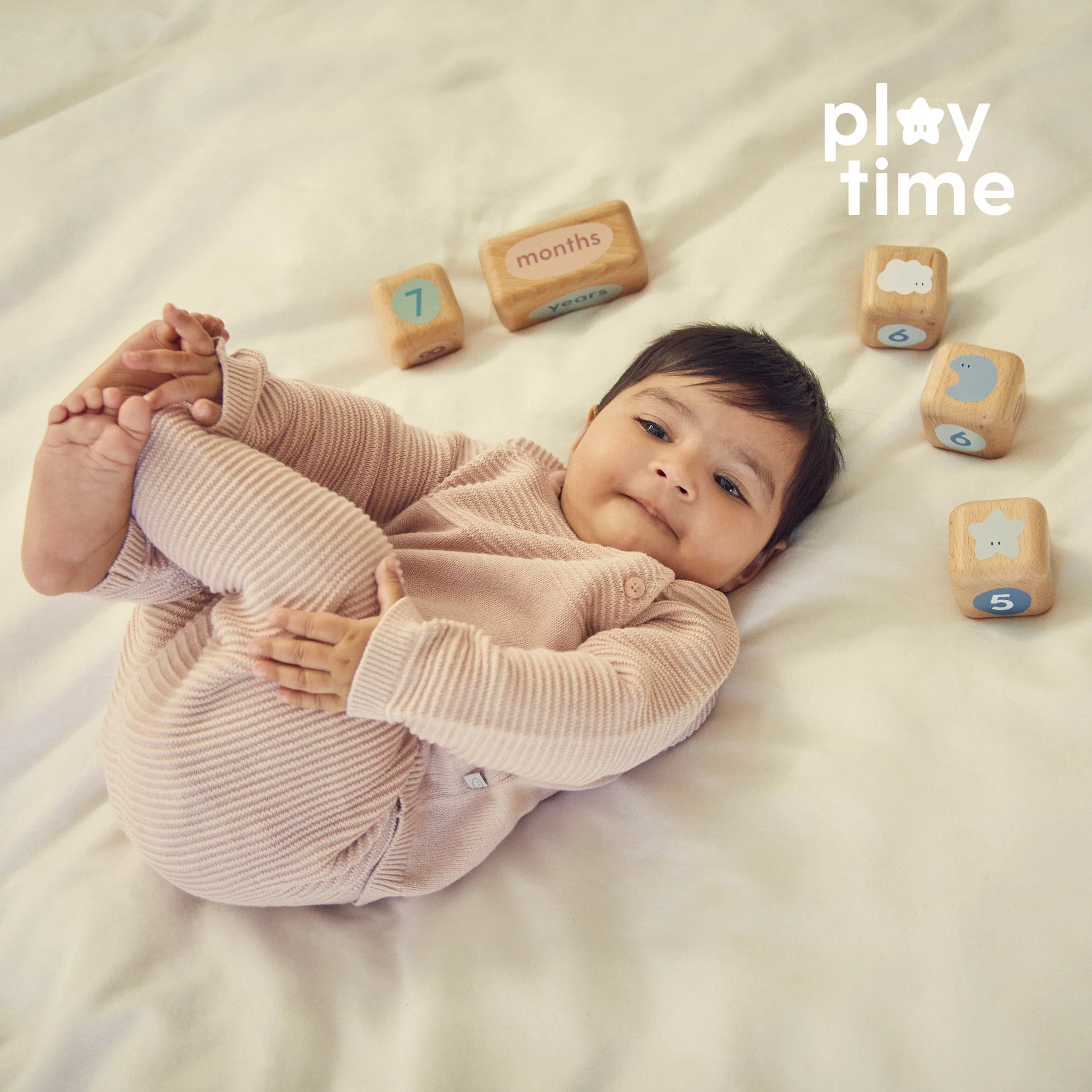 Wooden Baby Milestone Blocks - Image 2