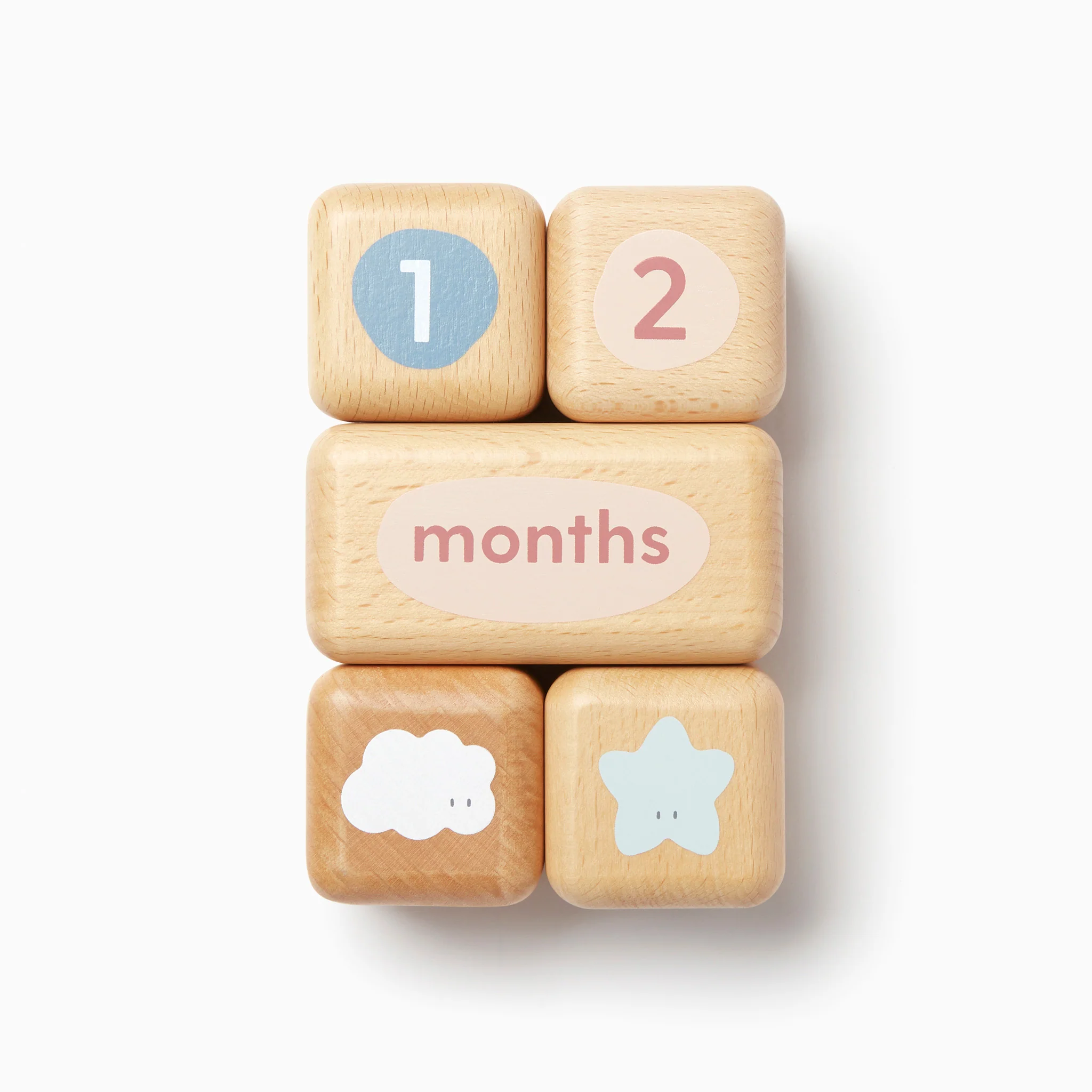Wooden Baby Milestone Blocks - Image 4
