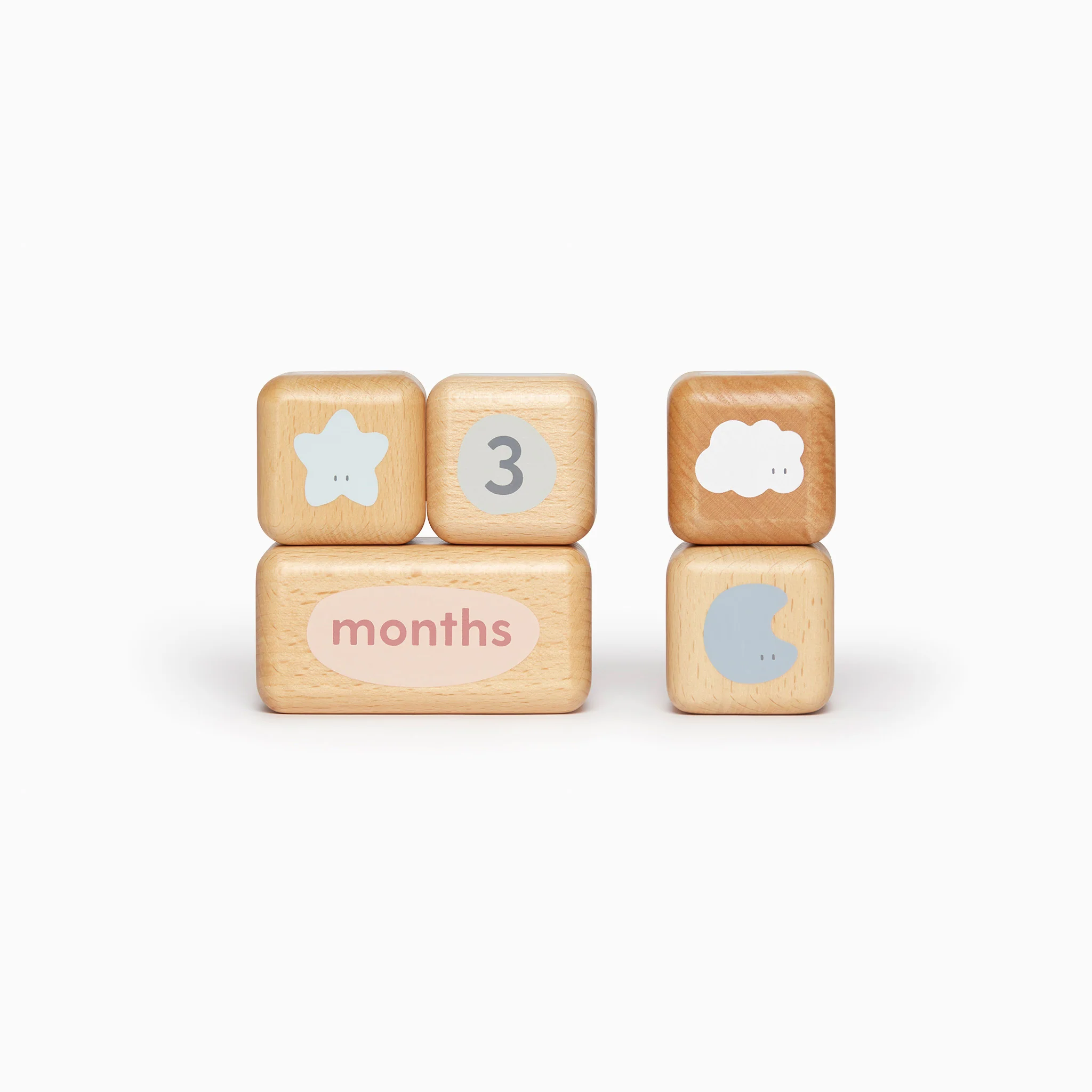 Wooden Baby Milestone Blocks - Image 5