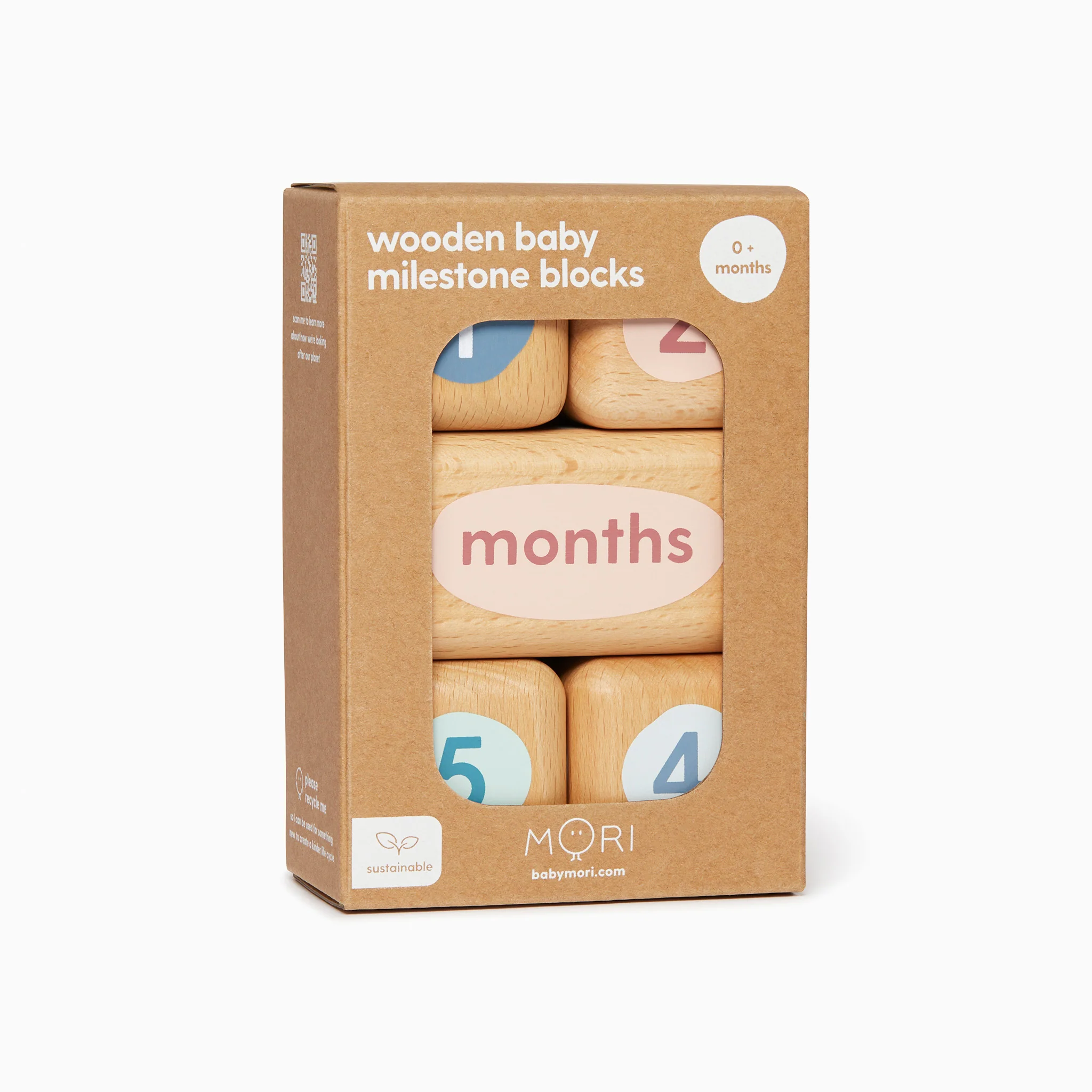 Wooden Baby Milestone Blocks - Image 6