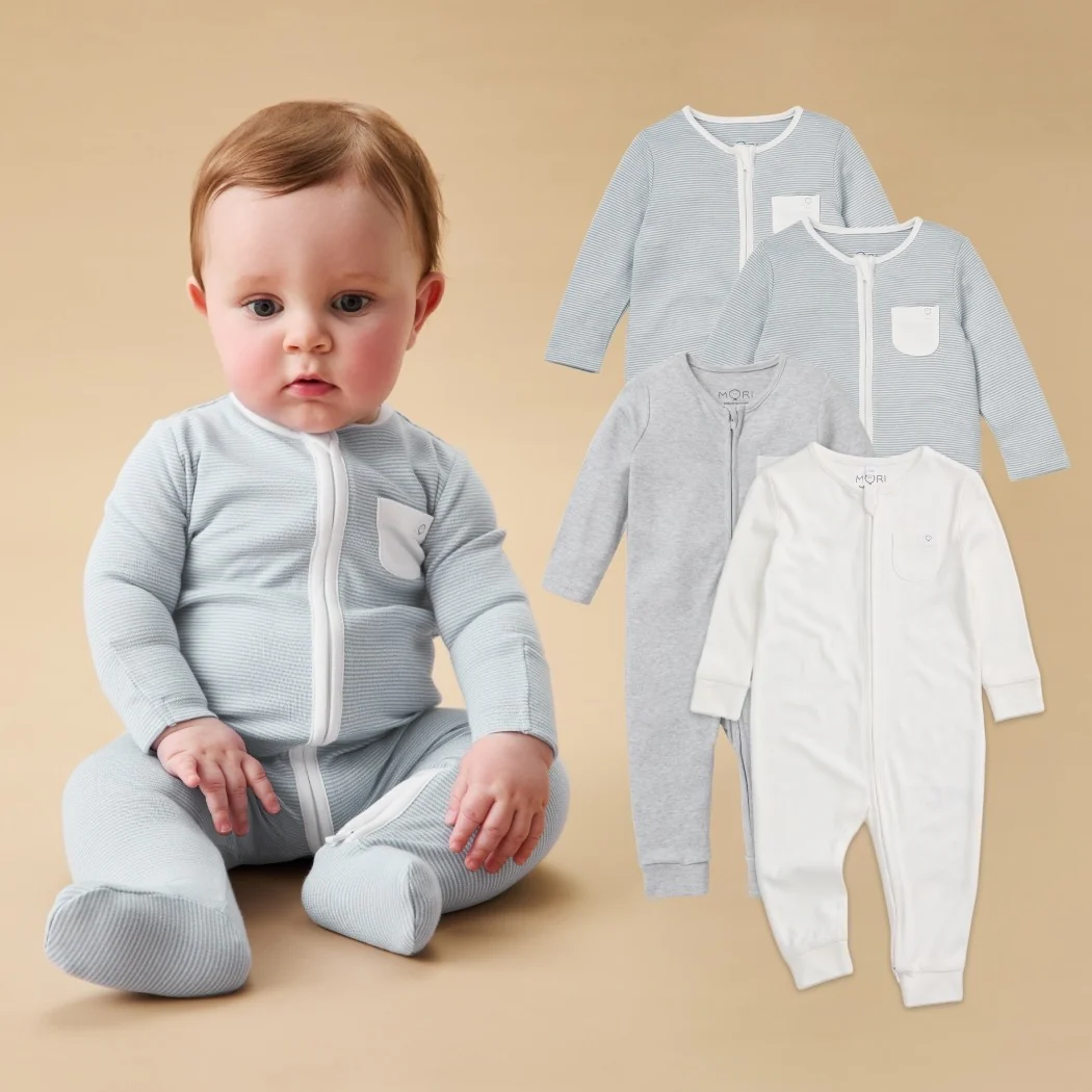 Clever Zip Sleepsuit 4 Pack - Image 15