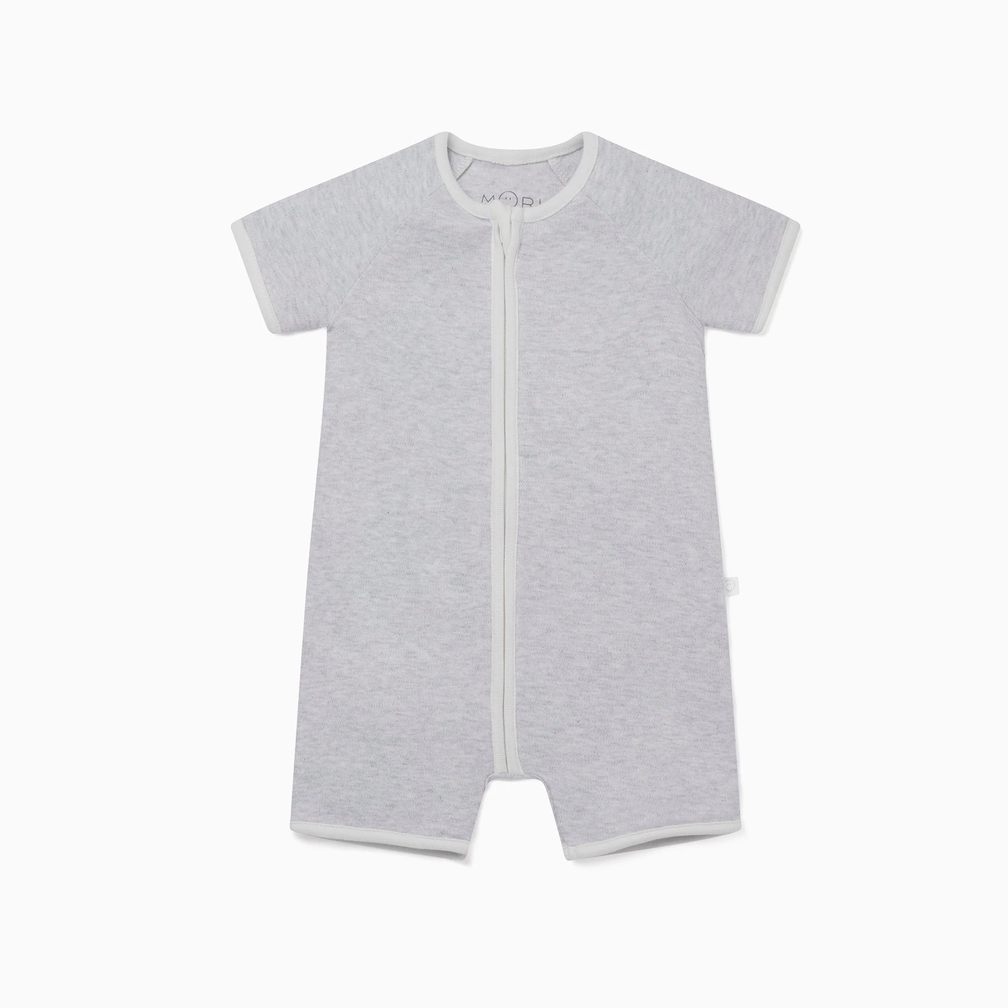 Zip Summer Sleepsuit - Grey - Image 2
